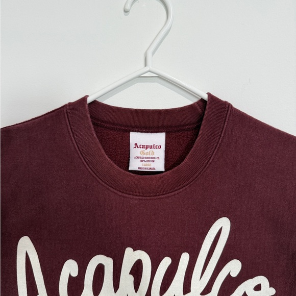 Men's Maroon Sweater - Picture 2 of 6